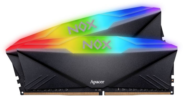 Модуль пам`ятi DDR4 2x16GB/3200 Apacer NOX RGB Black (AH4U32G32C28YNBAA-2)