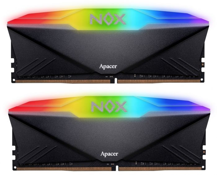 Модуль пам`ятi DDR4 2x16GB/3600 Apacer NOX RGB Black (AH4U32G36C25YNBAA-2)