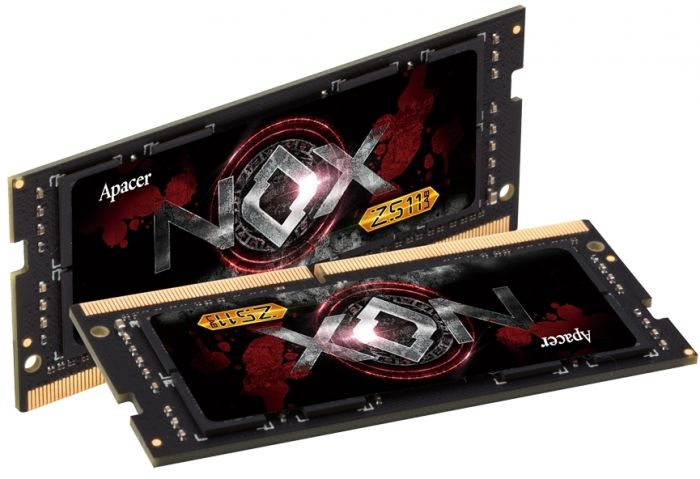 Модуль пам`ятi SO-DIMM 16GB/3200 DDR4 Apacer NOX Black (A4S16G32CLYBDAA-1)