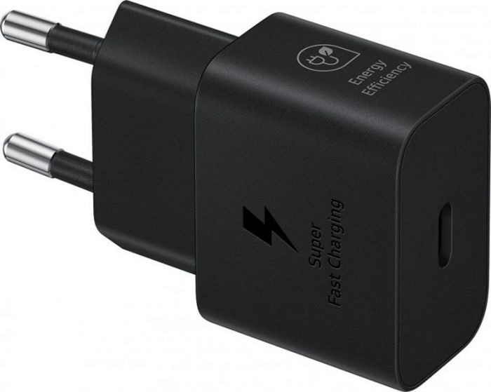 Мережевий зарядний пристрій Samsung EP-T2510XBEGEU Black, 25W + кабель USB Type-C