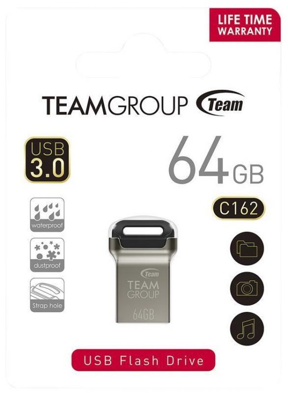 Флеш-накопичувач USB3.0 64Gb Team C162 Metal (TC162364GB01)