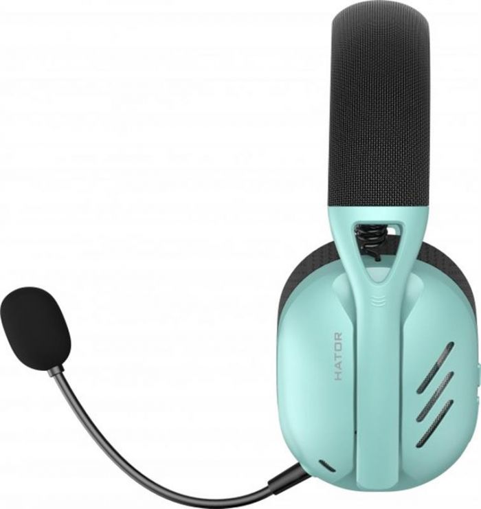 Bluetooth-гарнiтура Hator Hyperpunk 2 Wireless Tri-mode Black/Mint (HTA-858)