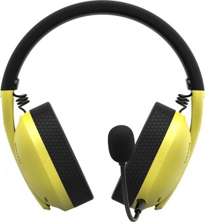 Bluetooth-гарнiтура Hator Hyperpunk 2 Wireless Tri-mode Black/Yellow (HTA-857)