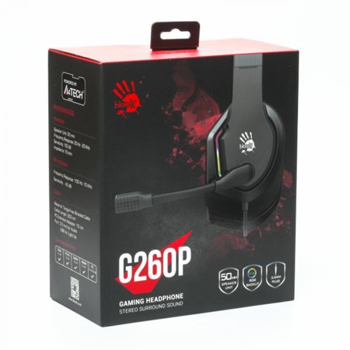 Гарнітура Bloody G260p Black