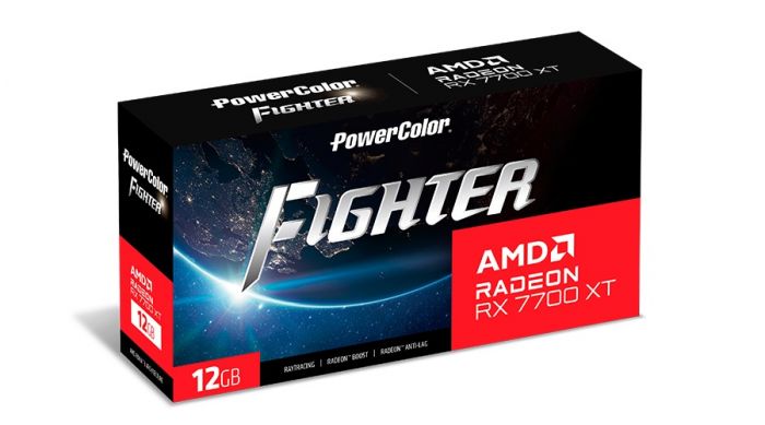 Відеокарта AMD Radeon RX 7700 XT 12GB GDDR6 Fighter PowerColor (RX 7700 XT 12G-F/OC)