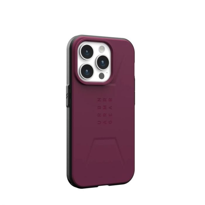 Чохол-накладка Urban Armor Gear Civilian Magsafe для Apple iPhone 15 Pro Bordeaux (114275119049)
