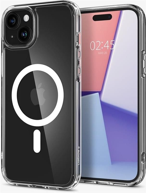 Чохол-накладка Spigen Ultra Hybrid MagFit для Apple iPhone 15 White (ACS06802)