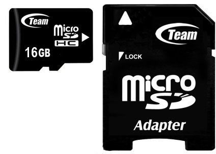 Карта пам`ятi MicroSDHC 16GB Class 10 Team + SD-adapter (TUSDH16GCL1003)