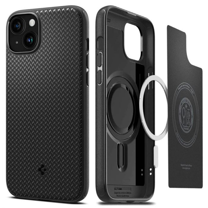 Чохол-накладка Spigen Mag Armor MagFit для Apple iPhone 15 Matte Black (ACS06815)