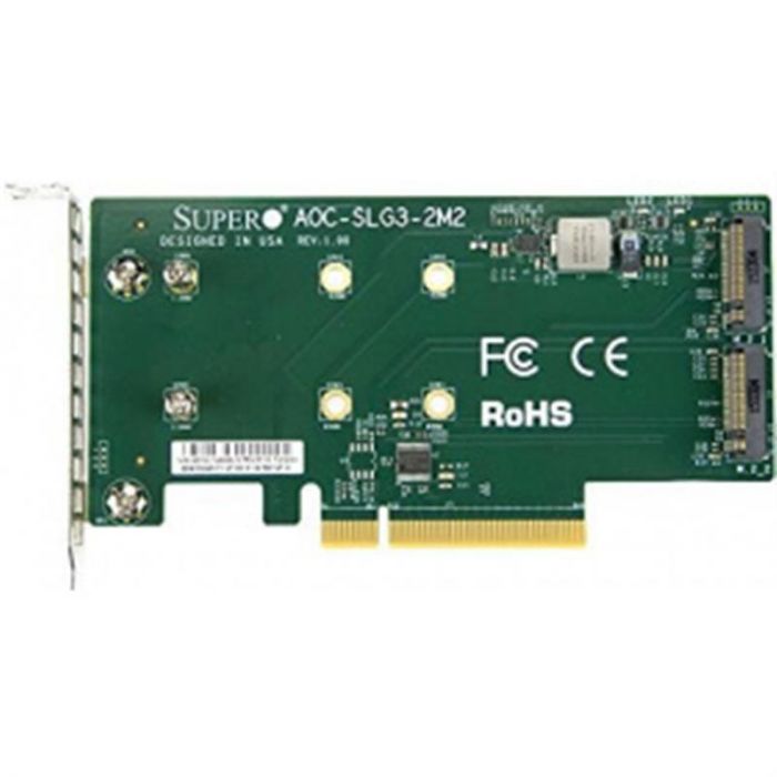 Контролер RAID SSD Supermicro NVME AOC CARD AOC-SLG3-2M2-O