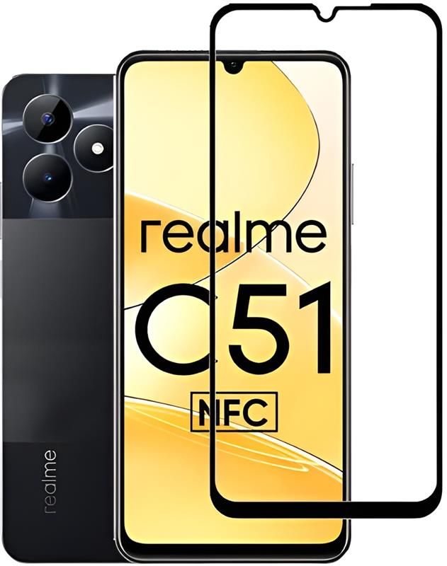 Захисне скло BeCover для Realme C51 Black (710301)
