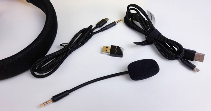 Bluetooth-гарнiтура Hator Hyperpunk 2 Wireless Tri-mode Black/Lilac (HTA-859)