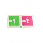 Серветки для поклейки захисного скла (комплект 2 шт, волога 5х5 см, суха 5х5 см) (Z19653)