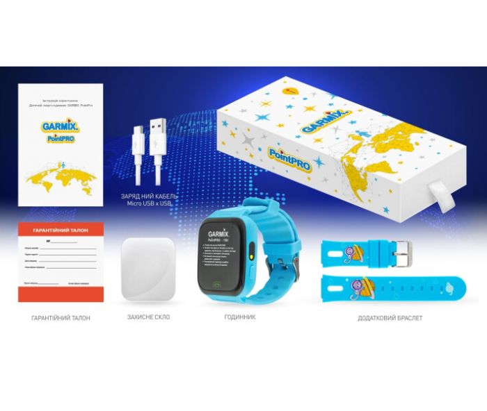 Дитячий смарт-годинник Garmix PointPRO-100 WiFi Blue