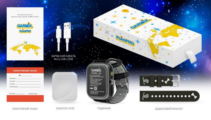 Дитячий смарт-годинник Garmix PointPRO-200 4G/GPS/WiFi Black