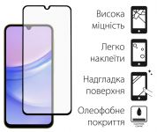 Захисне скло Dengos для Samsung Galaxy A25 SM-A256 Black Full Glue (TGFG-336)