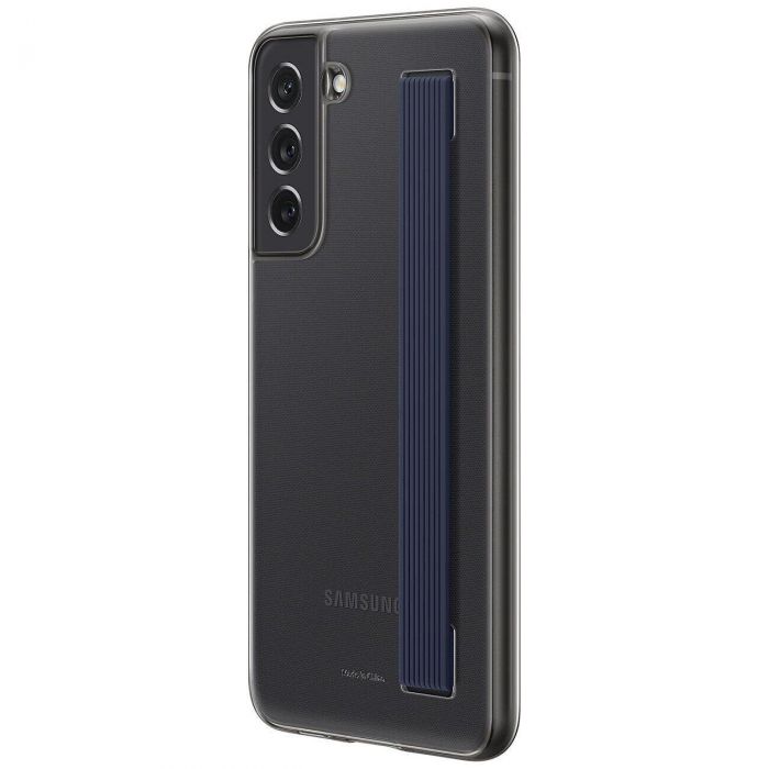 Чохол-накладка Samsung Clear Strap Cover для Samsung Galaxy S21 FE SM-G990 Dark Gray (EF-XG990CBEGRU)