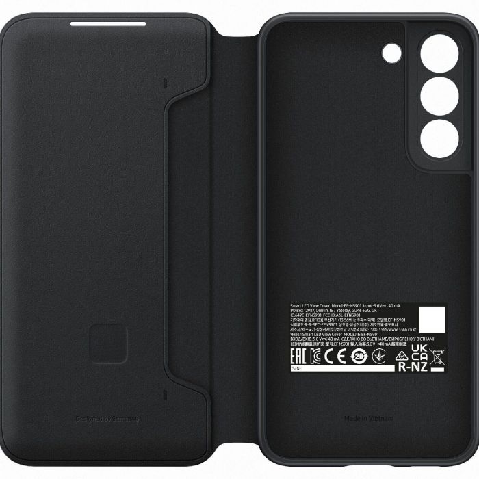 Чохол-книжка Samsung LED View Cover для Samsung Galaxy S22 SM-S901 Black (EF-NS901PBEGRU)