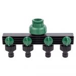 Кран розподільний з адаптерами 1/2" 4-е виходу в/р 1/2"×3/4" (ABS) GRAD (5016905)