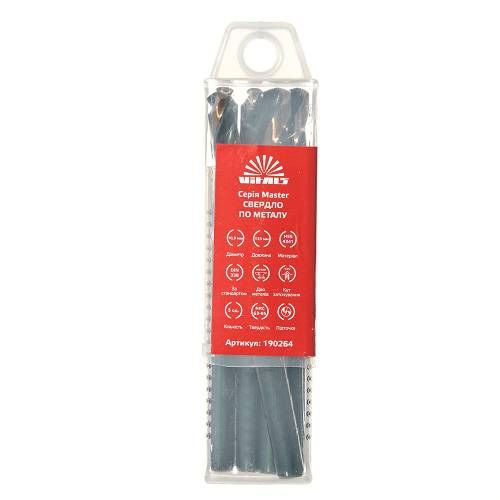 Свердло по металу HSS 4341 10.0 (5 од.) Vitals Master