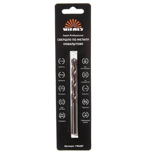 Свердло по металу HSS-Co/M35 7.0 (1 од.) Vitals Professional