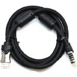 Кабель Gresso H3003 HDMI - HDMI (M/M), 2 фериту, обплетення, 1.8м, круглий (2000700002104)