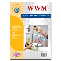 Фотопапiр WWM Magnetic глянсовий 650г/м2 A4 20л (G.MAG.20)
