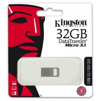 Флеш-накопичувач USB3.1 32GB Kingston DataTraveler Micro 3.1 (DTMC3/32GB)