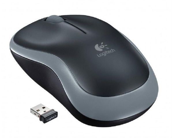 Мишка бездротова Logitech M185 (910-002238) Grey USB