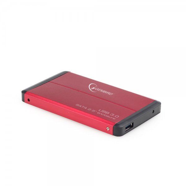 Зовнішня кишеня Gembird для підключення SATA HDD 2.5", USB 3.0, Red (EE2-U3S-2-R)