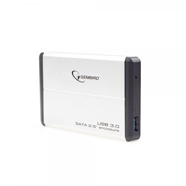 Зовнішня кишеня Gembird для підключення SATA HDD 2.5", USB 3.0, Silver (EE2-U3S-2-S)