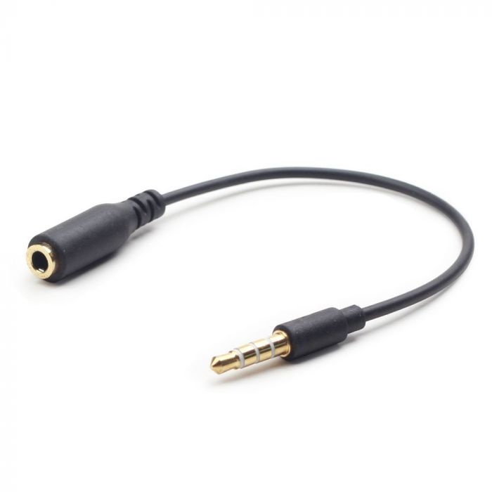 Аудіо-кабель Gembird CCA-419, 3.5мм M/F, кросовер контактів GND и MIC
