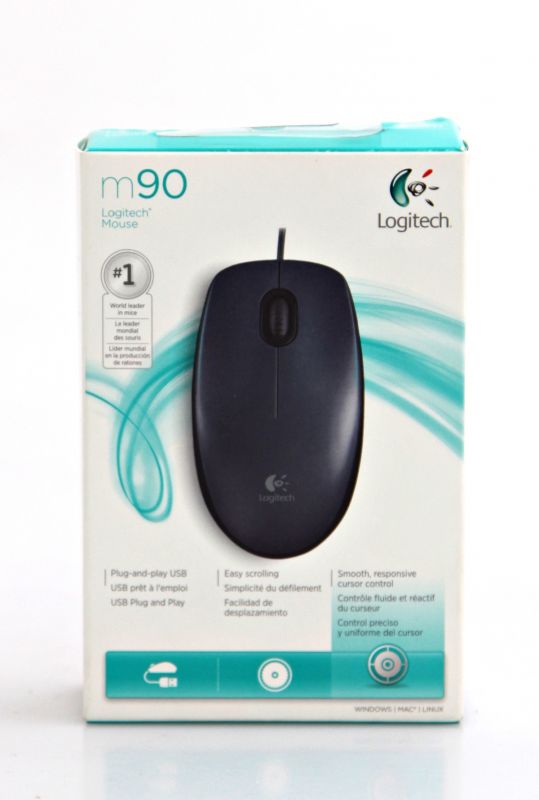 Мишка Logitech M90 (910-001794) чорна USB