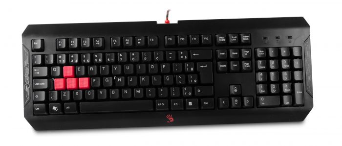 Клавіатура A4Tech Bloody Q100 Ukr Black USB