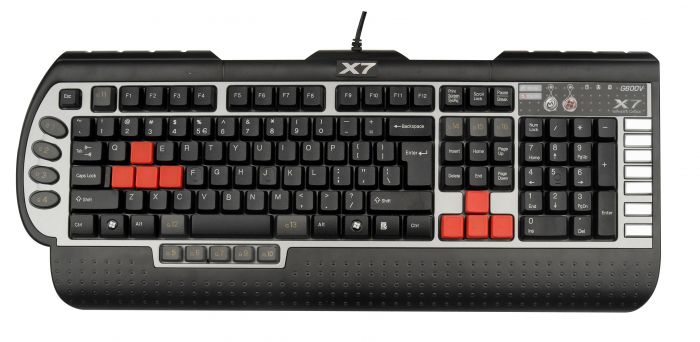 Клавіатура A4Tech X7 G800V Black USB