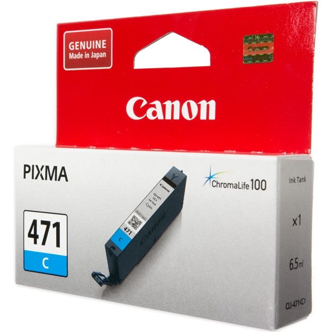 Картридж Canon (CLI-471) PIXMA MG5740/MG6840 Cyan (0401C001)