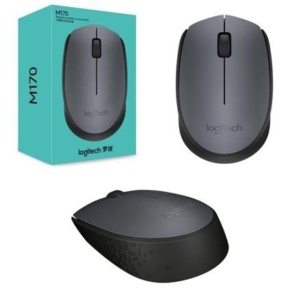 Мишка бездротова Logitech M170 Grey/Black (910-004642)