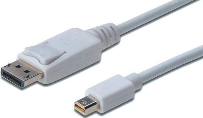 Кабель Digitus miniDisplayPort to DisplayPort (AM/AM) 1.0m, white (AK-340102-010-W)