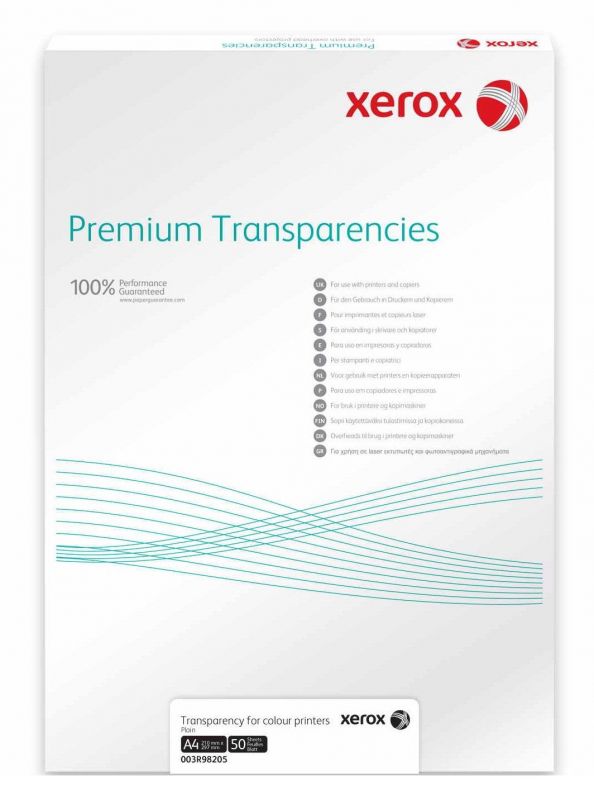 Плівка прозора Xerox (003R98198) A4 100л