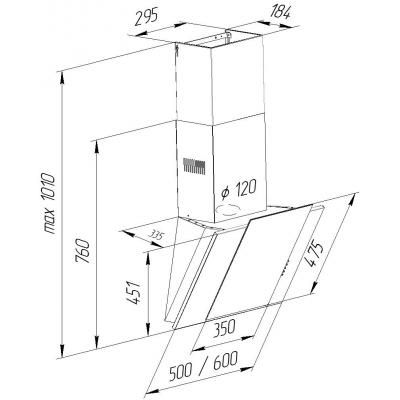 Витяжка Pyramida NR-MV 50 M WH