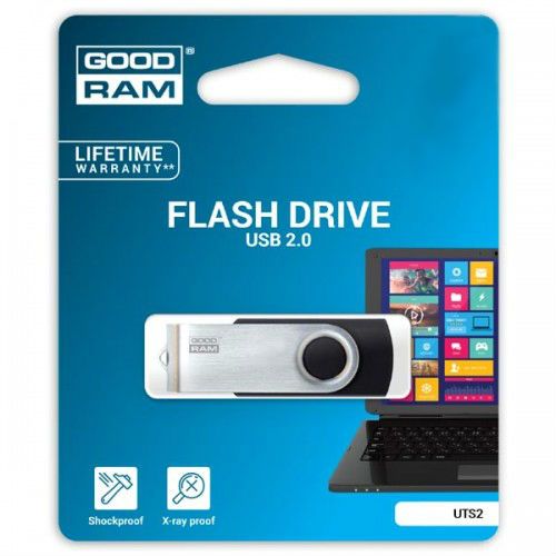 Флеш-накопичувач USB2.0 16GB GOODRAM UTS2 (Twister) Black (UTS2-0160K0R11)