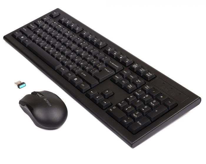 Комплект (клавіатура, миша) бездротовий A4Tech 3000N Black USB