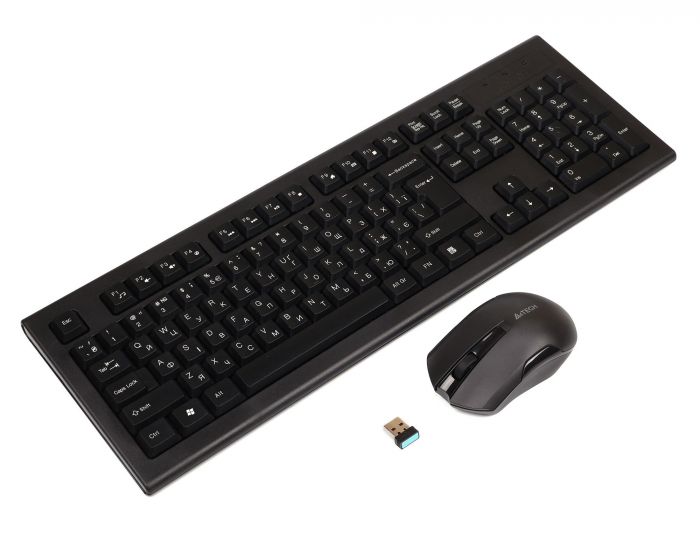 Комплект (клавіатура, миша) бездротовий A4Tech 3000N Black USB