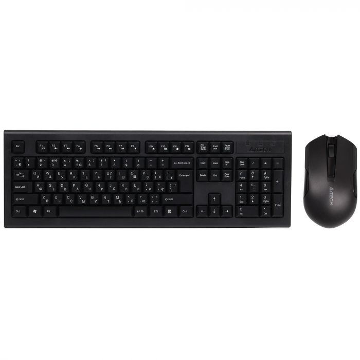Комплект (клавіатура, миша) бездротовий A4Tech 3000N Black USB