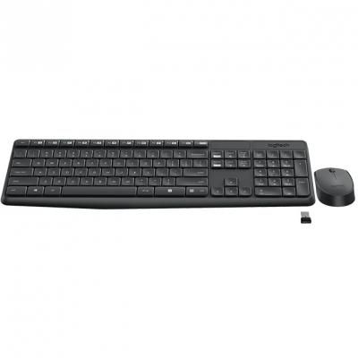 Комплект (клавiатура, миша) бездротовий Logitech MK235 Black USB (920-007948)