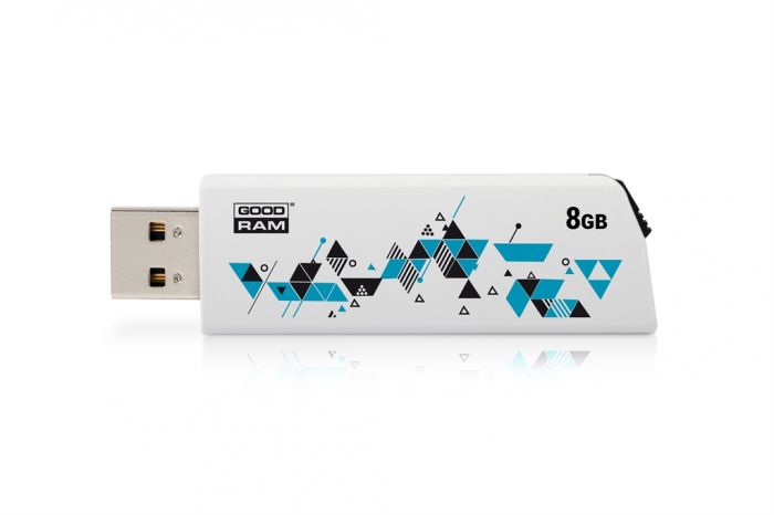 Флеш-накопичувач USB  8GB GOODRAM UCL2 (Cl!ck) White (UCL2-0080W0R11)