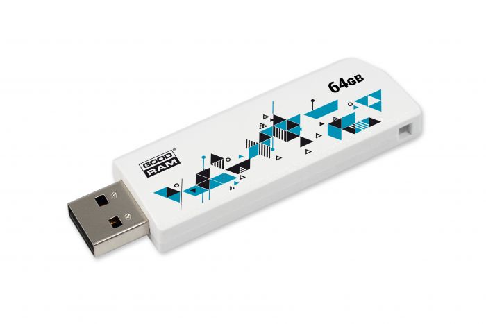 Флеш-накопичувач USB 64GB GOODRAM Cl!ck White (UCL2-0640W0R11)