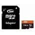 Карта пам`ятi MicroSDXC 128GB UHS-I Class 10 Team + SD-adapter (TUSDX128GUHS03)