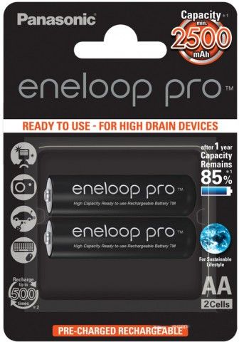 Акумулятори Panasonic Eneloop Pro AA/HR06 NI-MH 2500 mAh BL 2 шт