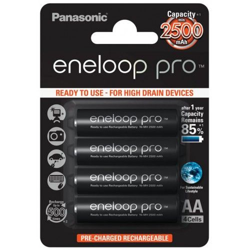 Акумулятори Panasonic Eneloop Pro AA/HR06 NI-MH 2500 mAh BL 4 шт